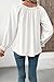 EVALESS Womens Fashion Fall Winter Clothes Cute Puff Sleeve Tops for Women 2026 Off Shoulder Blouses for Women Dressy Casual Long Sleeve Pleated T Shirts Work Outfits White Shirts, Small