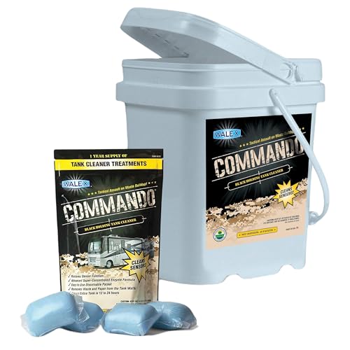 Walex Commando RV Black Holding Tank & Sensor Cleaner - Eliminates Waste & Paper Buildup, Restores