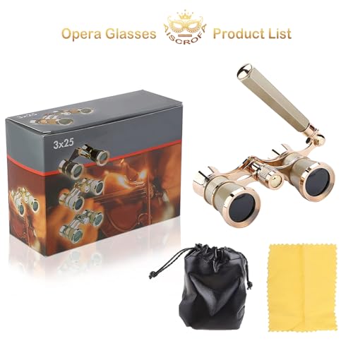 Binoculares de Ópera 3x25 con Mango Plegable Compactos miniatura 5