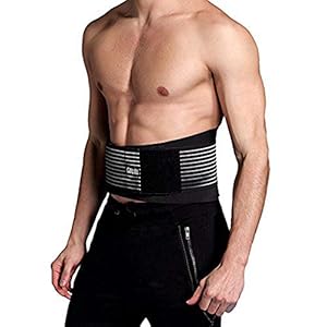 Cotill Lower Back Support Belt – Lumbar Support Brace for Pain Relief and Injury Prevention – Dual Adjustable Straps and Breathable Mesh Panels (L/XL (Pack of 1))