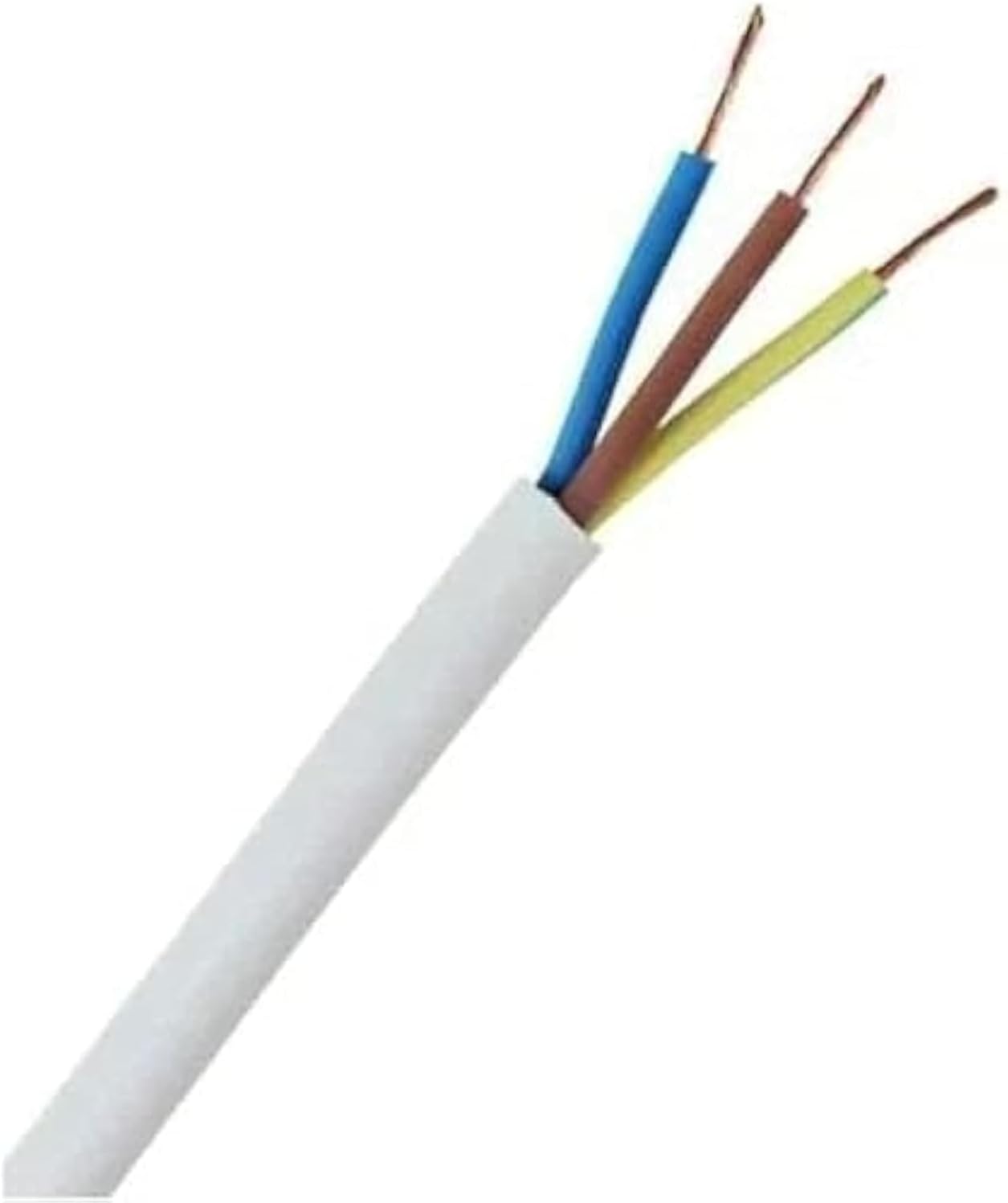 Reliable Electrical Pvc Flexible Wire Power Cord 3 Core Extension Wire Copper Wire Flexible Cable Customized Length Available (2.5mm 10mtr)