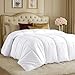 Utopia Bedding Down Alternative Comforter (White, Queen) - All Season Comforter - Plush Siliconized Fiberfill Duvet Insert - Box Stitched