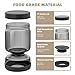 Luvan Pickle Jar with Strainer Flip, 34oz Pickle Container with Strainer, Upside Down Pickle Flip Jar,Glass Pickle Holder with Leakproof Airtight Lid, Hourglass Pickle Storage for Olive,Jalapeno-Grey