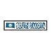 South Dakota State Outline Novelty Metal Vanity Small Street Sign K-340