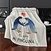 Imagen de Cuando las pingüinas encuentran a su pareja permanecen juntas para siempre Tú eres mi Pingüina Manta Romántica para ella Manta para Novia o Esposa Regalo para Cumpleaños San Valentín o Navidad