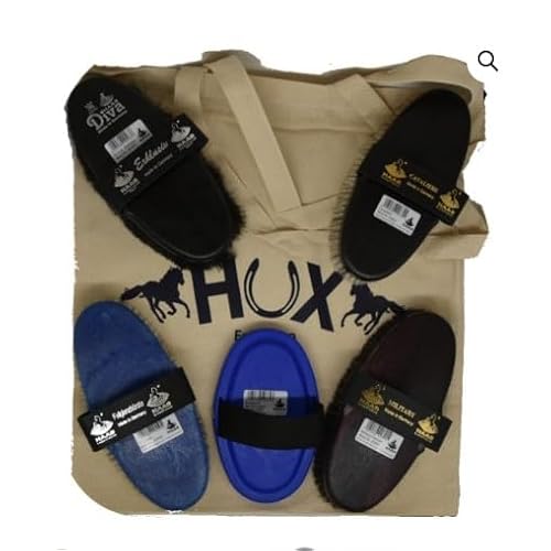 Haas 'Firey Red Head' Grooming brush set - designed for chestnut coats