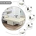 BIGSYY Sofa Bed, 4 in 1 Multi-Function Folding Ottoman Breathable Linen Couch Bed with Adjustable Backrest Modern Convertible Chair for Living Room Apartment Office, White