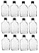 Nakpunar 12 pcs Glass Flask Bottles with Black Tamper Evident Cap - 200 ml