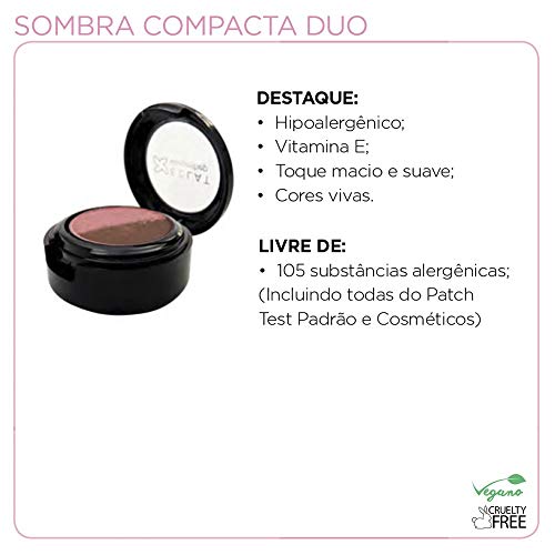 Sombra Compacta Duo Eclat - Cor 02 Rosa e Vinho