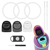 10pcs Water Bottle Replacement Parts Compatible with Owala FreeSip, BPA-Free Water Bottle Seal O Ring Replacement Stopper Top Straw for Owala 16/19/24/25/32/40oz Gasket Plug Lid Accessories