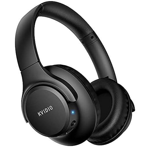 KVIDIO Auriculares Supraaurales Inalámbricos, 55 Horas de Reproducción Auriculares Bluetooth, Cascos Ligeros Plegables con Micrófono, Graves Profundos (Negro) | Ya disponible en tu tienda friki favorita! En mundofriki.es!