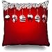 358 Kissenbezüge 45x45 Sofa Kissenbezug Eiskugel Tannenzweige Dekoriert Weihnachtskugeln An Feiertagen Zweig Frost Gefrorenes Licht Winter Kissenhülle Für Schlafzimmer Büro Bett