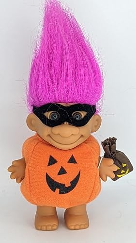 Troll Vintage Halloween Decor Trick or Treat Pumpkin mask 5