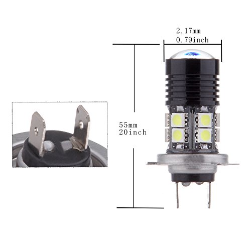 Eccpp 2Pack H7 12Smd Led Bulbs High Power Projector Led Light Bulbs Replacement For Fog Light #TOP3