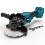 Akku Winkelschleifer 125mm für Makita 18V, 8500 U/min Akku Flex mit 3 Geschwindigkeiten, Kraftvoller Trennschleifer für Metall- und Fliesenschnitte, Schleif, Polierarbeiten (Ohne Akku & Trennscheibe)
