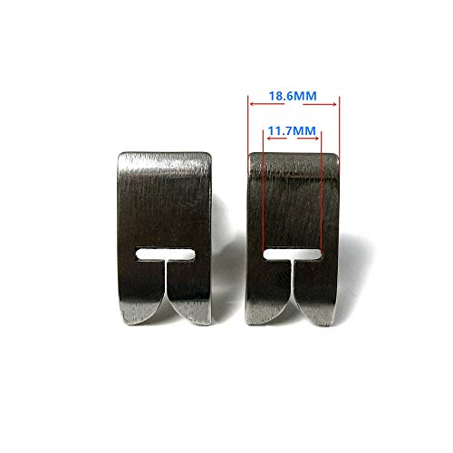 2 PCS 12mm Prensatelas para Singer 20U ZigZag miniatura 3