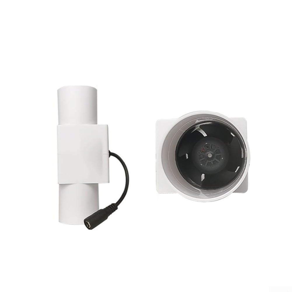 Ventilador de ventilación en línea de 12 V CC sin escobillas para escape de baño, silencioso 53 dB, ventilador de circulación de aire HVAC de bajo ruido, ventilador de escape de 2 pulgadas