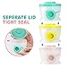 Zooawa Baby Formula Dispenser, Non-Spill Stackable Milk Powder Formula Container Christmas Formula Holder Snack Fruit Biscuits Storage for Travel, On-The-Go, BPA Free, 3 Compartments
