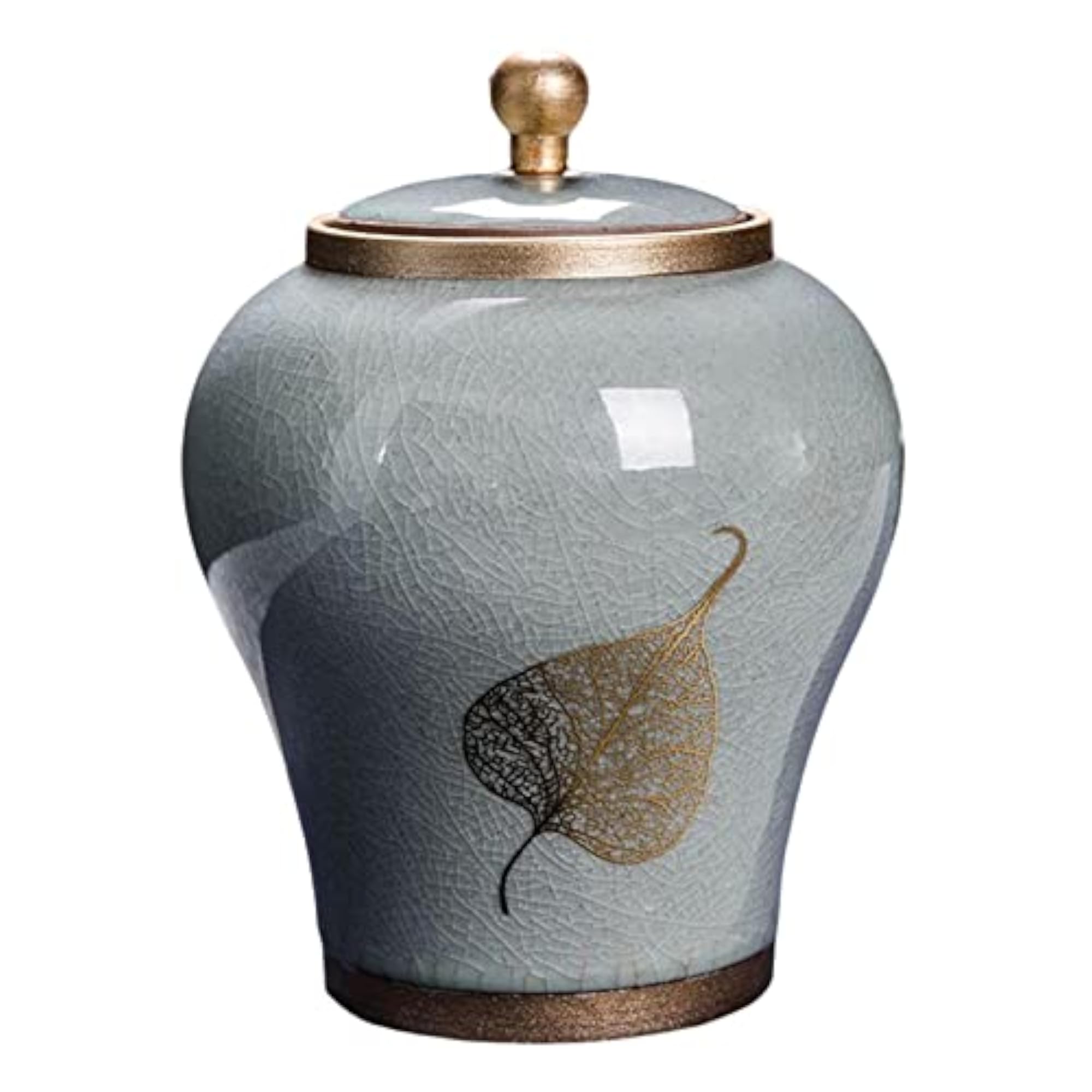 2Pcs Creative Porcelain Ginger Jar with Lid