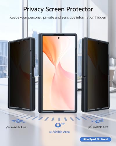Image of FNTCASE for Z Fold 8 Ultra /Z Fold 7 Case: with Privacy Screen Protector