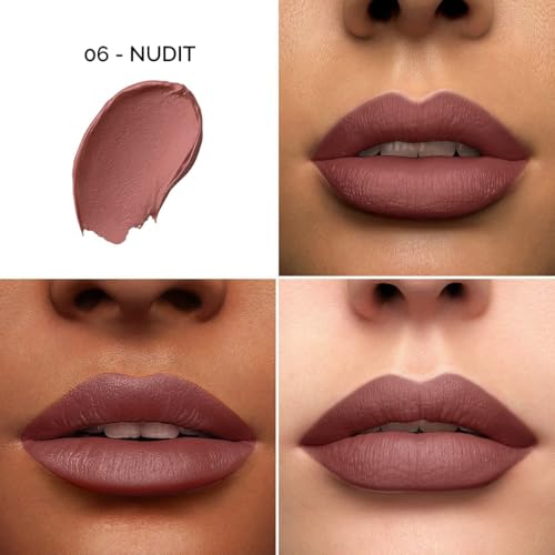 Image of Colors Queen Color It All Long Lasting Crayon Lipstick | Up to 18 Hours Stay | Creamy Matte Finish | Waterproof & Light Weight| Smudge Proof & Non-Transferable | Lipstick for Women (Nudeit,3.5g)