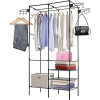 BREEZENEST Freestanding Kids Clothes Rail White – Heavy Duty Tall Clothes Rail for Children