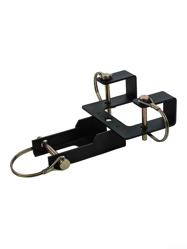 Honseadek Crochet de remorquage pour poubelle à roulettes compatible avec les remorques à gazon, transporteur de déchets en acier au carbone durable pour une utilisation en extérieur, solution de