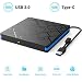 Produktbild DVD Laufwerk Externes CD/DVD Drive USB 3.0 mit Type C Externem Laufwerk DVD-R CD-RW Writer und Reader CD-Laufwerk Silent und Ultra Thin für Windows XP/2003/Vista/7/8.1/10,Linux,Mac OS