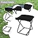 predolo Camping Folding Stool Portable Folding Chair Zippered Portable Stool Lightweight for Traveling Backpacking Barbecue Picnic, with Tensile Strip