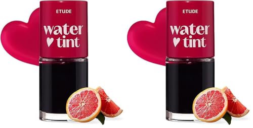 Image of ETUDE Dear Darling Water Gel Luminous Lip & Cheek Tint| Long Lasting, Waterproof, Smudgeproof |Korean Makeup|Shade-05,Grapefruit Ade-9gm (Pack of 2)