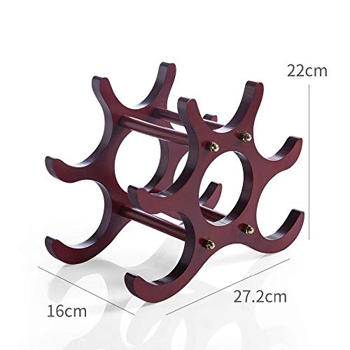 Soporte para botellas de vino madera estilo europeo miniatura 2