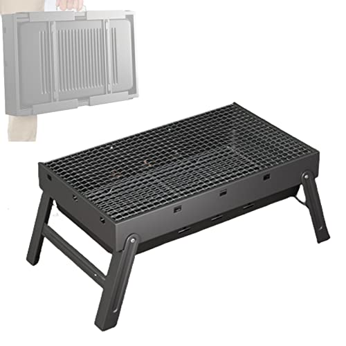 Parrilla portátil para barbacoa Chal – Diseño plegable para fácil instalación, perfecta para nics y camping – Cocina al aire libre sin complicaciones Equint