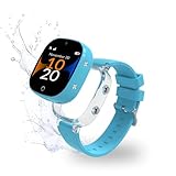 Robin K2 + SIM preactivada · Smartwatch niños con gps y llamadas · Sin Juegos, Ni Redes Sociales · Llamadas Seguras, Chat, SOS, Modo Clase, Pasos, App Familiar Robin + control parental (Con SIM, Azul)
