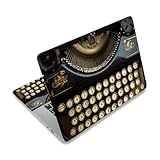 PLIGREAT Vintage Schreibmaschine Laptop Aufkleber Sticker Skin Cover Laptop Aufkleber Skins Aufkleber Passend Für 12" 13" 13.3" 14" 15" Laptops Universeller Abnehmbarer Vinyl Kunstschutz PC Abdeckung