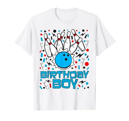 Fiesta de bolos Regalo de cumpleaños para niño - Pin de bolos para niños Camiseta