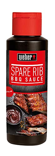 Weber - Spare Rib BBQ Sauce 300 ml - Süßlich-rauchige Grill-Sauce für Spare Ribs & BBQ - glutenfrei, laktosefrei, ohne Konservierungsstoffe, feinwürzige Zutaten - ideal zum Marinieren & Grillen