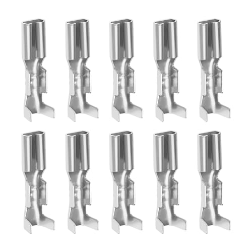 VGOL 100pcs Car Speaker Mini Toggle Switch 2.2mm Female Quick Connector Crimp Connector Spade Terminal Automotive Wiring Terminal