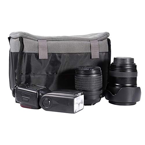 Bolsa portátil para lentes de cámara con divisoria protectora acolchada e inserción interna 5