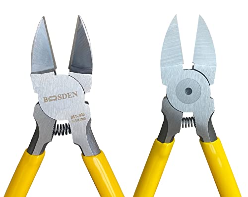 Image of BOOSDEN Wire Cutter 5 inch Cutting Pliers Diagonal Cutter Snipper | Spring Loaded Small Flush Cutter Dikes for Crafting, Artificial Flower, Jewelry Making, Flush Cut Plier Floral Dyke Snip