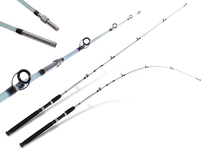 Image of Crocodile Super Solid Glass Fiber Unbreakable Spinning Fishing Rod (9 FT)