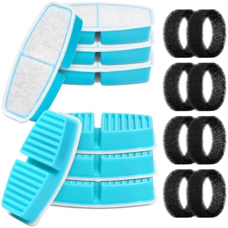 Filter BEMOONY Fuente para Gatos Filtro, 8 Filtros de Carbón + 8 ...