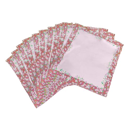 Mouchoirs en coton pour femmes, coffret de 10 carrés pour cadeaux élégants