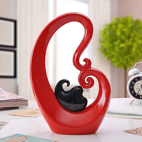 WSJF Figura de decoración for decoración del hogar Craft Statue Scultures Adornados? Decoración de cerámica Hogar Sala de Estar Gabinete de vinos Reglas de Boda Glaze de Color Esmalte Cover