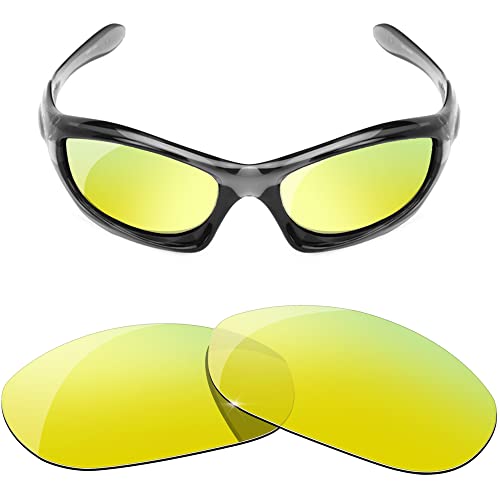 HiCycle2 Lenti polarizzate di ricambio per occhiali da sole Oakley Monster Dog, dorato