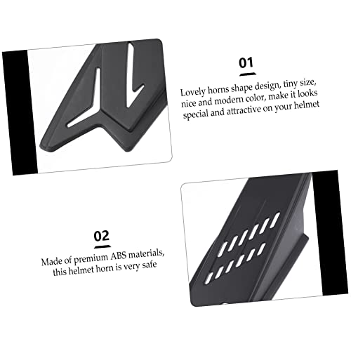 Bocinas para casco de motocicleta negro accesorios decorativos de silicona 7