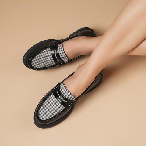 Image of Theater Dr. Storm Loafers for Women | Stylish Chunky Penny Formal Loafers | Lightweight Comfortable Footwear with Cushioned Insole