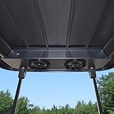 Red Hawk RAD-555 Overhead Audio Console Compatible With/Replacement For Club Car Tempo and Precedent Bluetooth Amp and Speakers Golf Carts