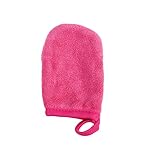 PartyKindom Luxurious Makeup Removal Gloves 3pcs Facial Cleansing Mitts Powder Puff Soft Cleaning Pads Washable for Daily Use