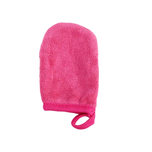 PartyKindom Luxurious Makeup Removal Gloves 3pcs Facial Cleansing Mitts Powder Puff Soft Cleaning Pads Washable for Daily Use