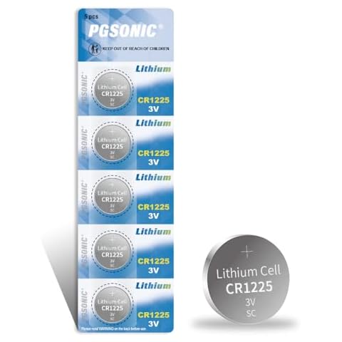 PGSONIC CR1225 3V Lithium Battery (5pcs) Cover